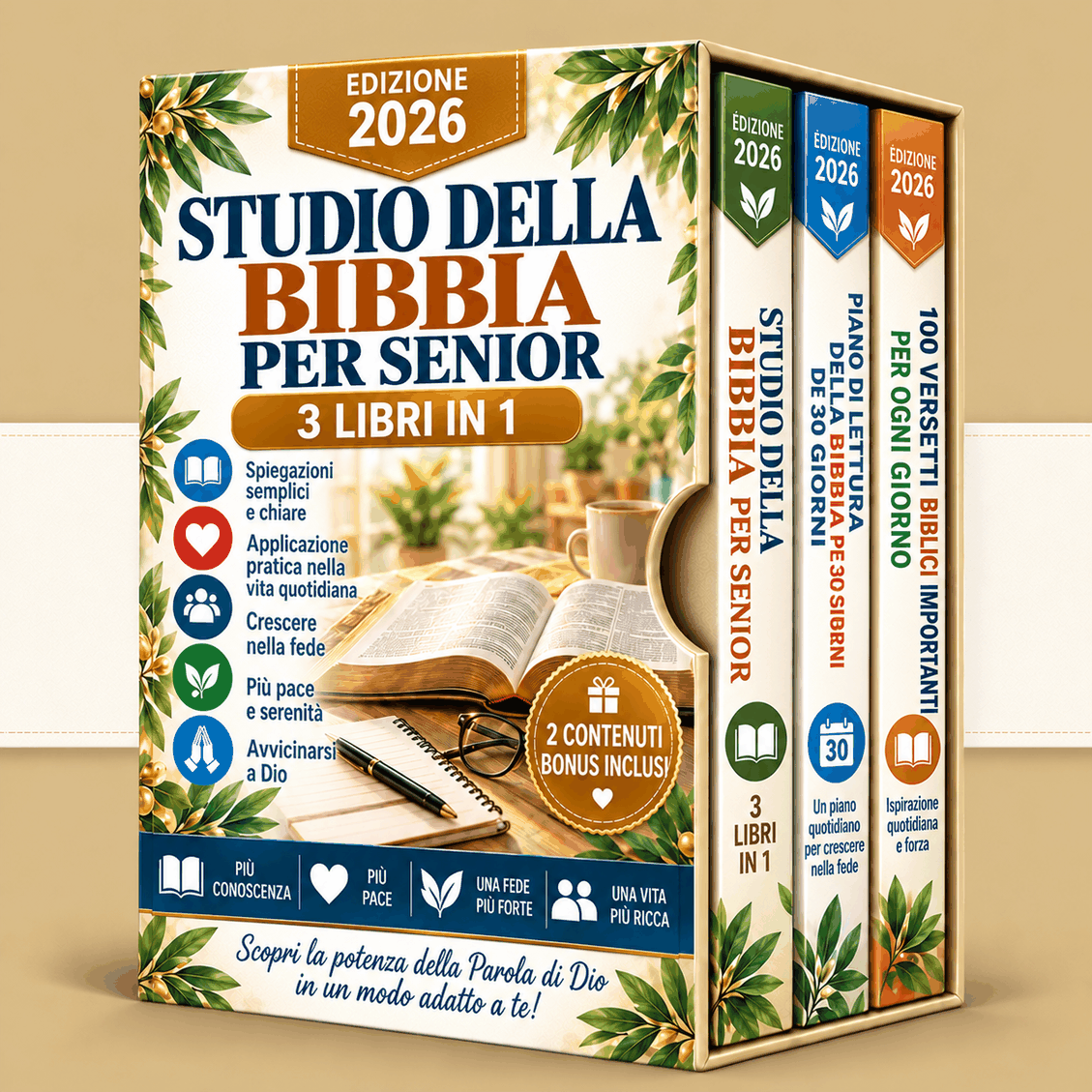 Studio della Bibbia per Senior – 3 Libri in 1