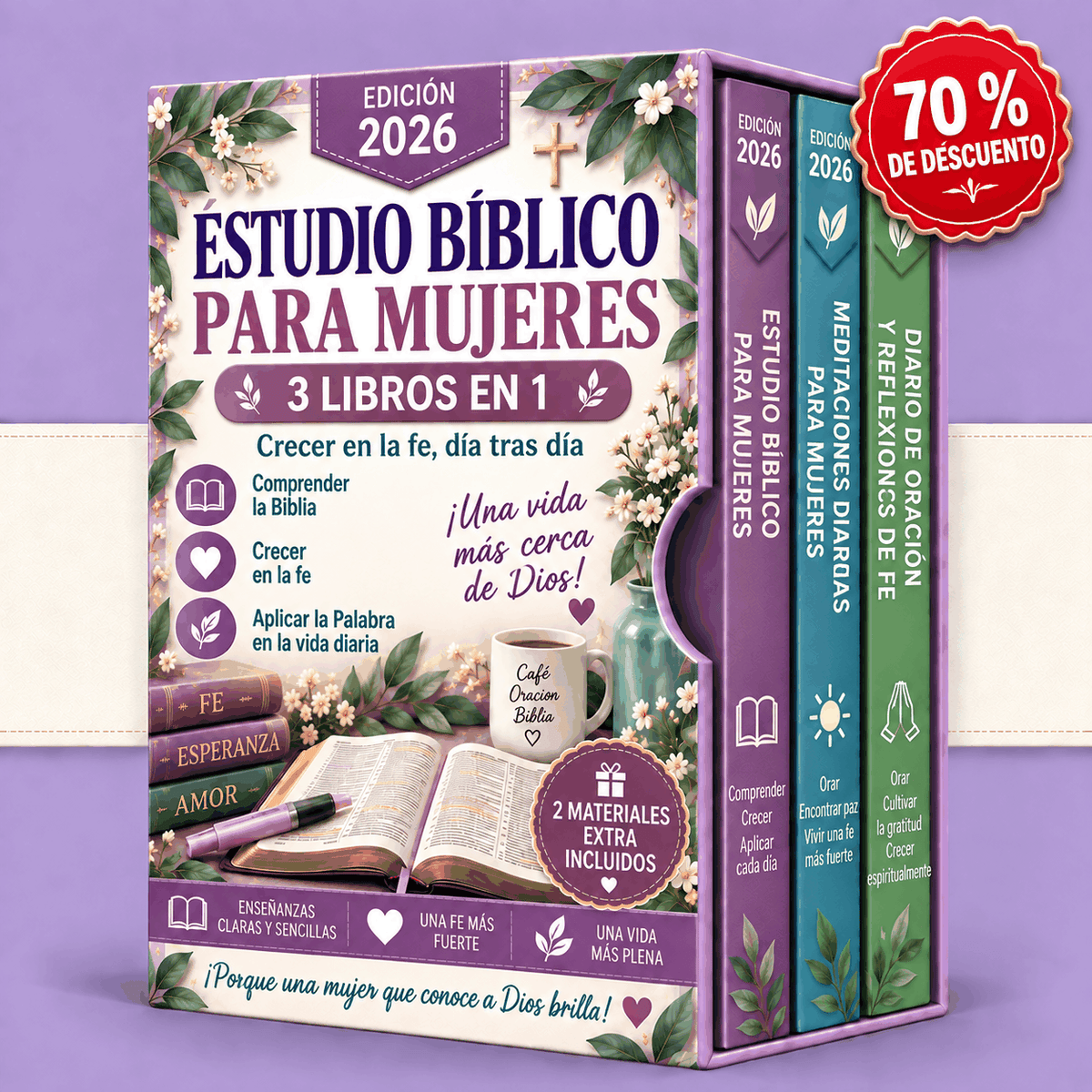 Estudio Bíblico para Mujeres – 3 Libros en 1