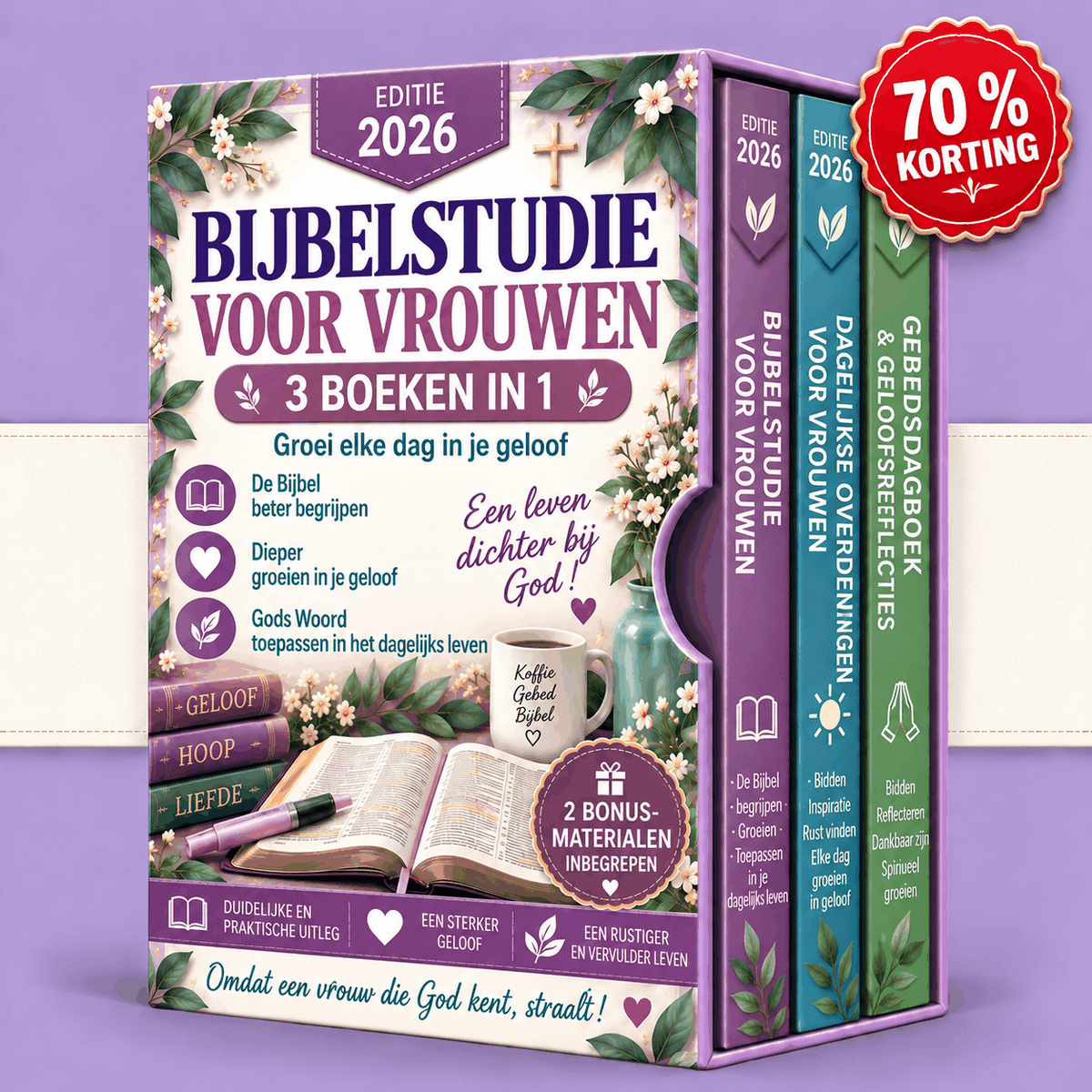 Bijbelstudie voor Vrouwen – 3 Boeken in 1