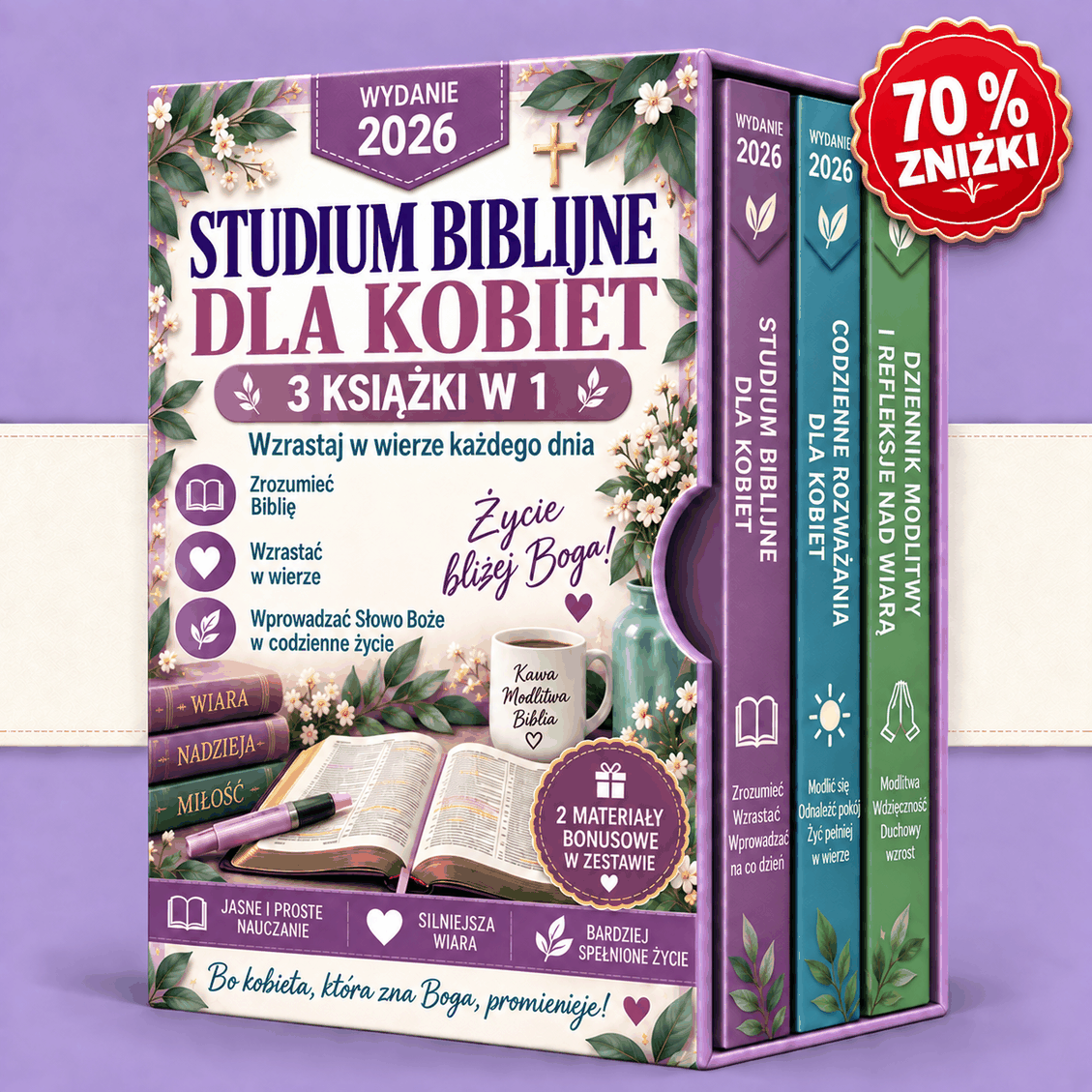 Studium Biblii dla kobiet – 3 książki w 1