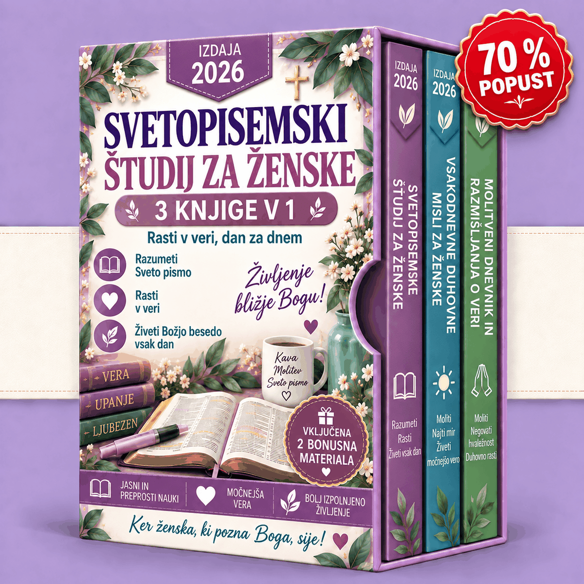 Proučevanje Biblije za ženske – 3 knjige v 1