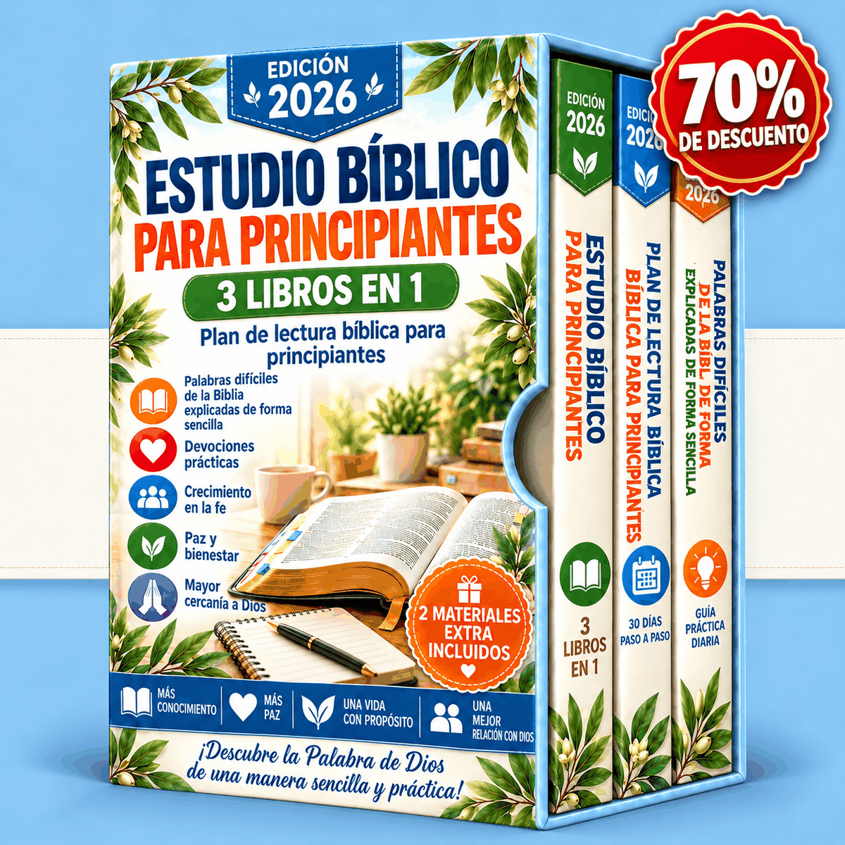 Estudio Bíblico para Principiantes – 3 Libros en 1