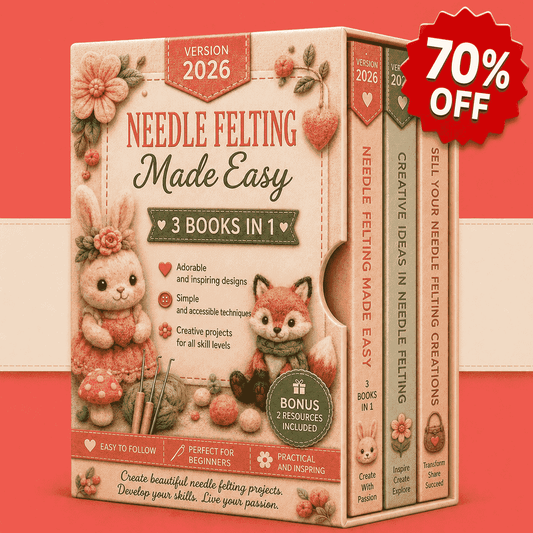 Needle Felting Made Easy – 3 Books in 1