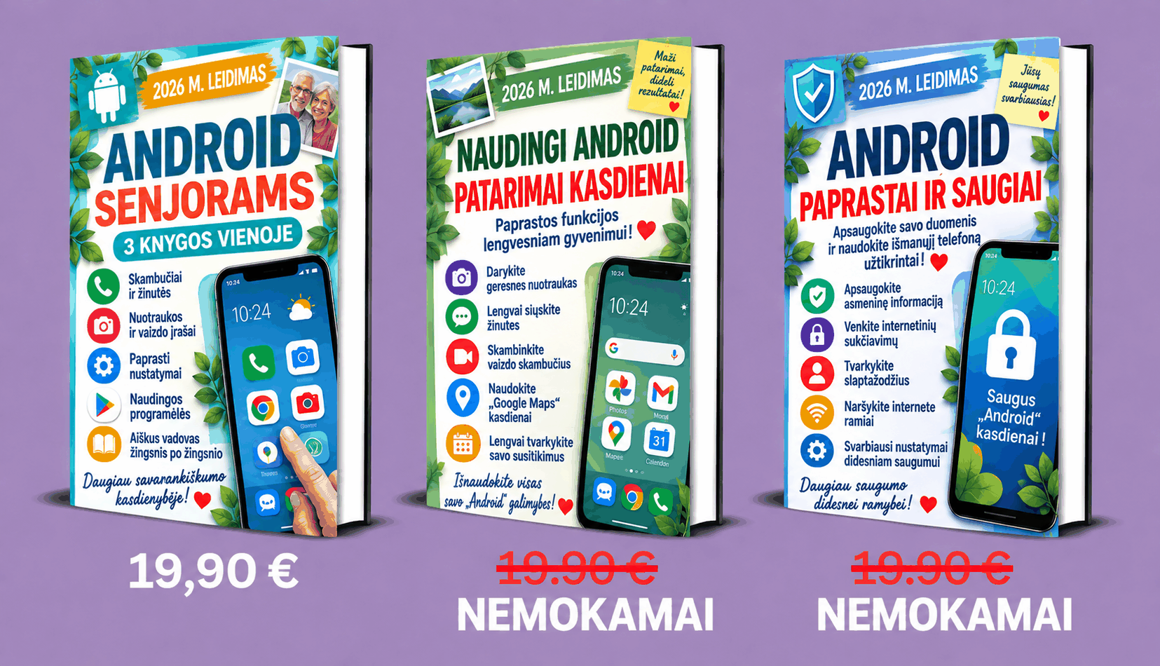 Android seniorams – 3 knygos 1