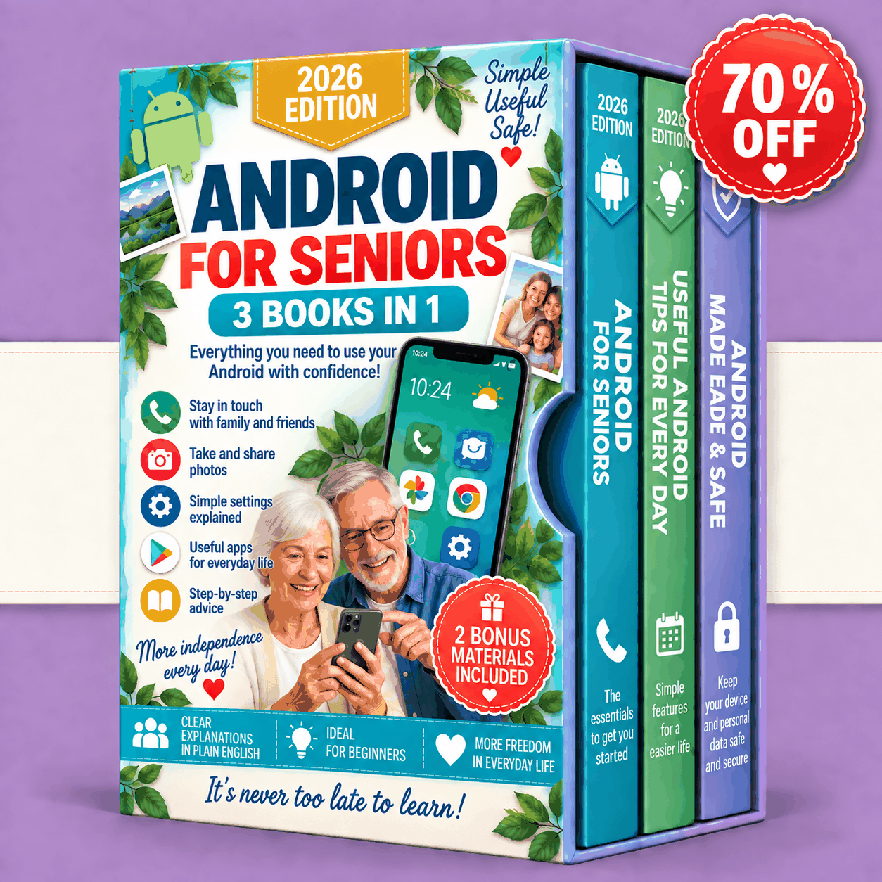 Android for Seniors – 3 Books in 1