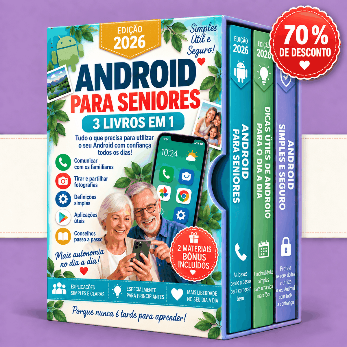 Android para Seniores – 3 Livros em 1