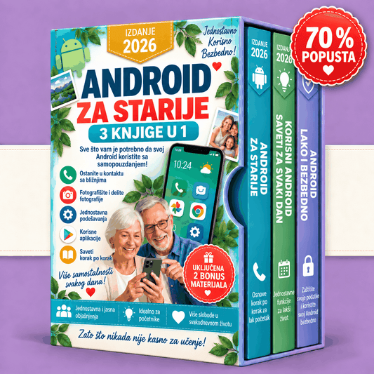 Android za seniore – 3 knjige u 1
