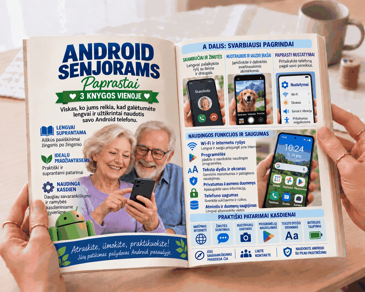 Android seniorams – 3 knygos 1