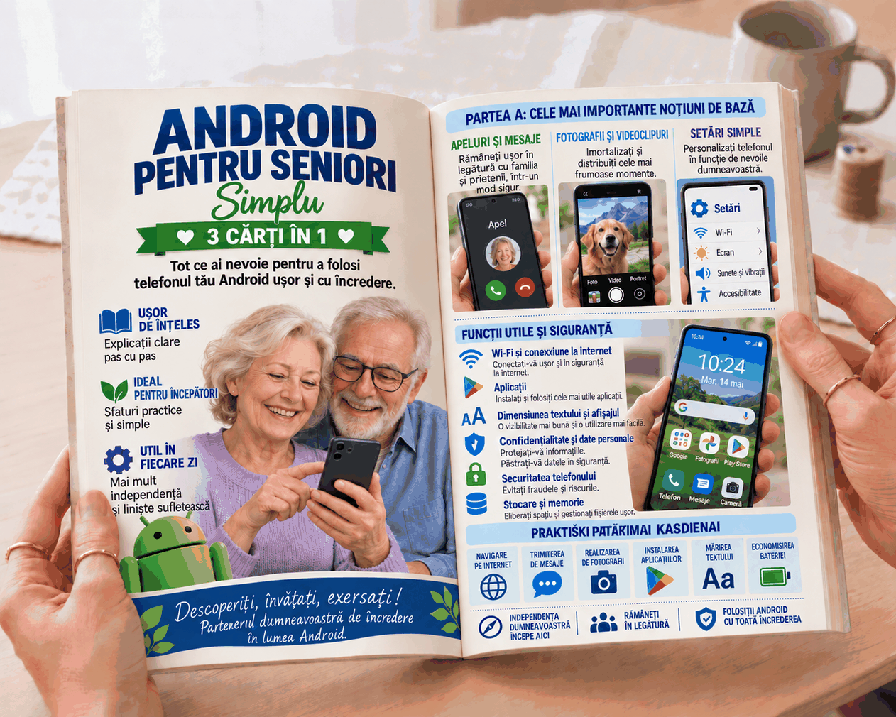 Android pentru Seniori – 3 Cărți în 1