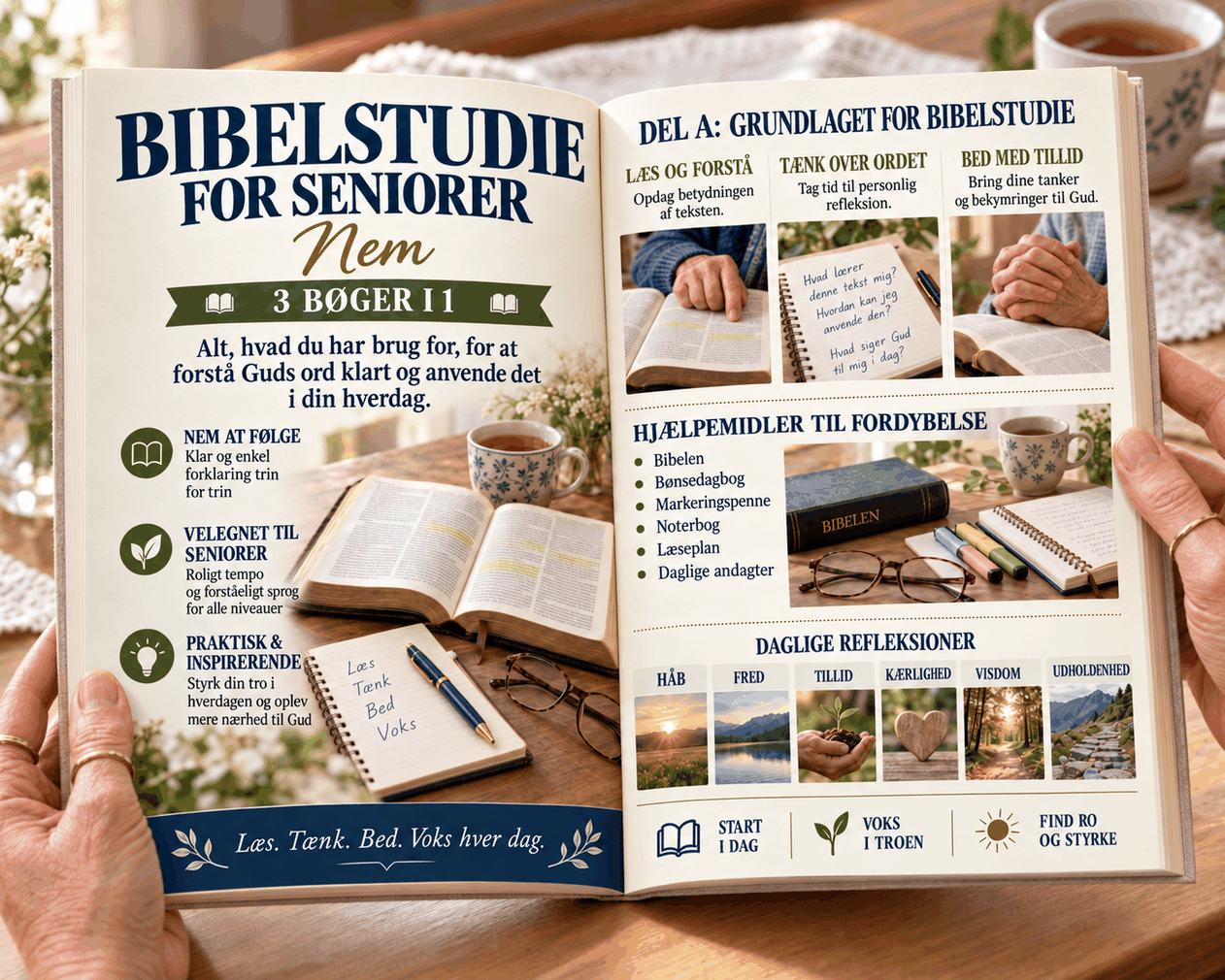 Bibelstudie for seniorer – 3 bøger i 1