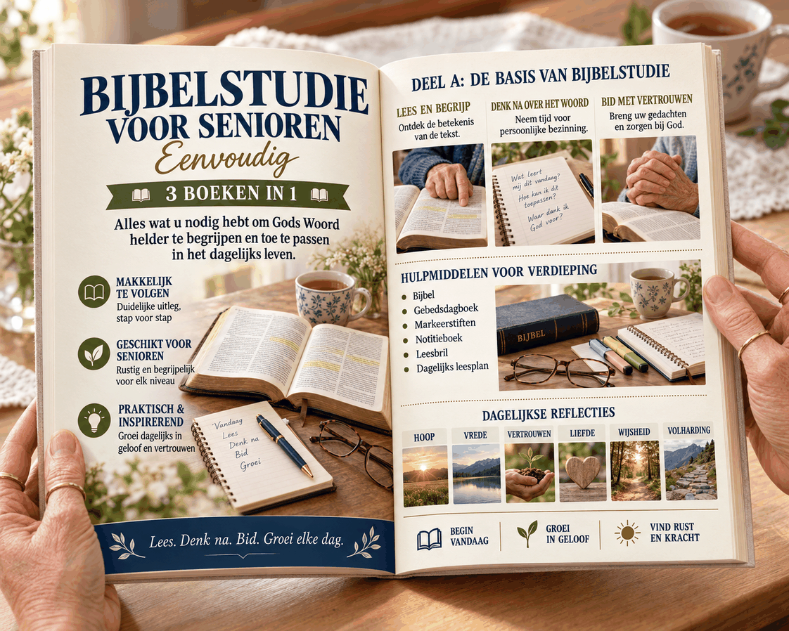 Bijbelstudie voor Senioren – 3 Boeken in 1