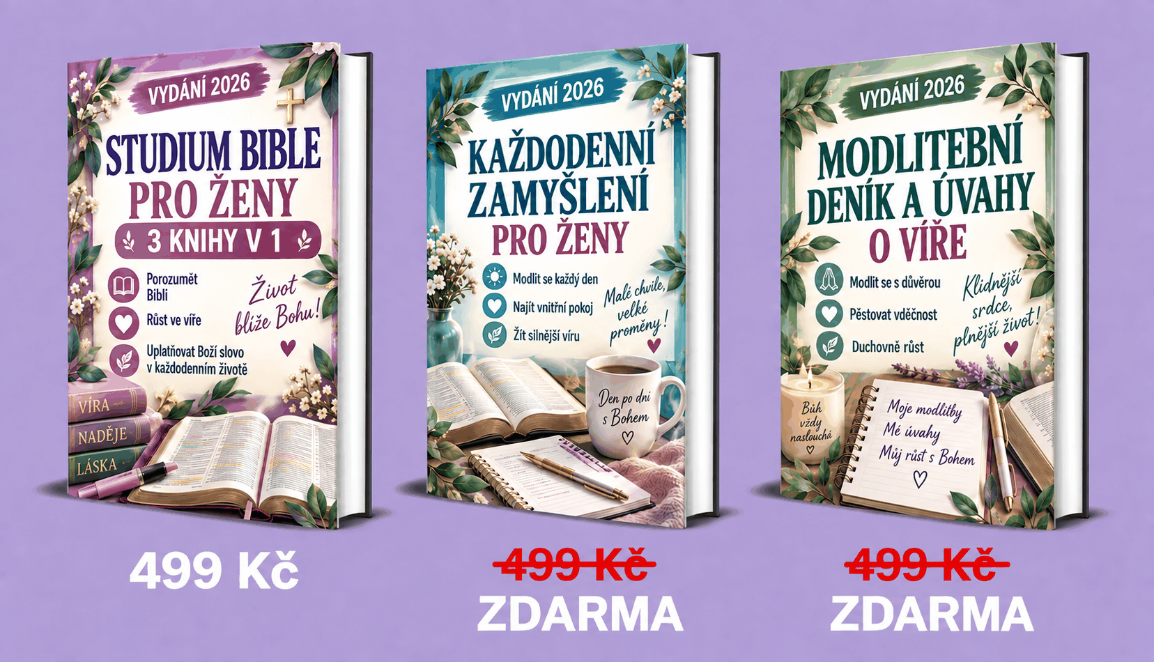 Studium Bible pro ženy – 3 knihy v 1