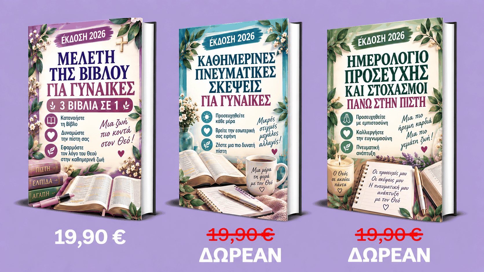 Μελέτη της Βίβλου για Γυναίκες – 3 Βιβλία σε 1
