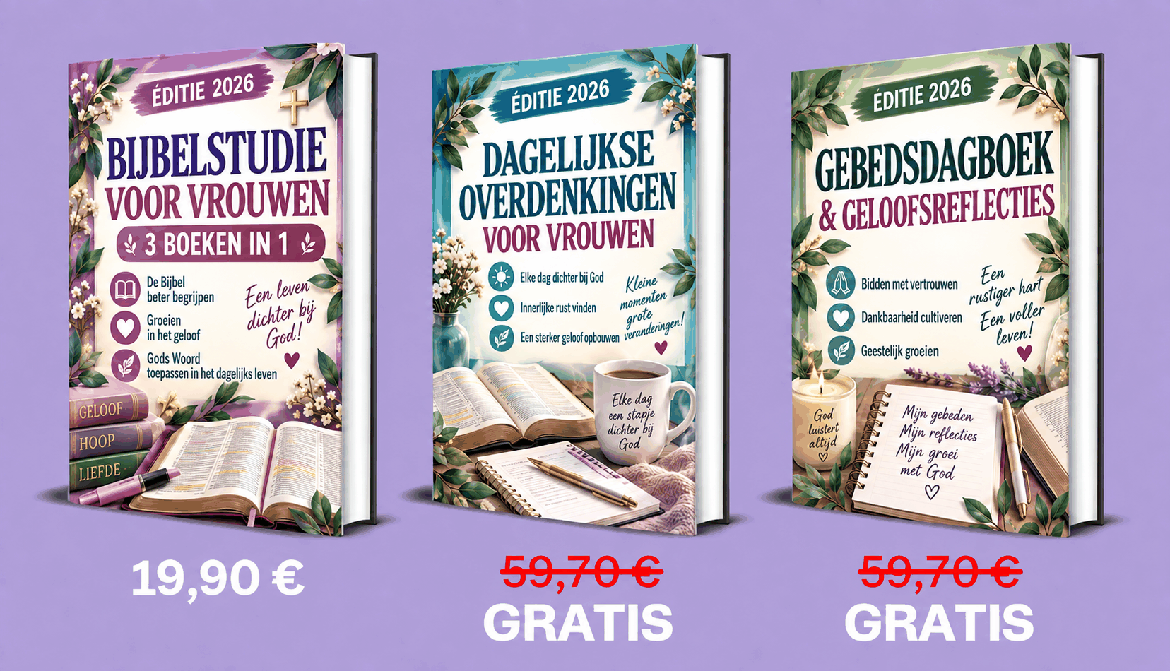 Bijbelstudie voor Vrouwen – 3 Boeken in 1