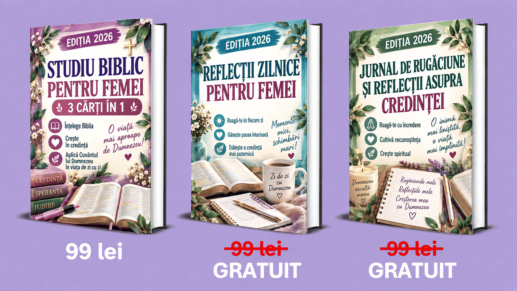 Studiul Bibliei pentru Femei – 3 Cărți în 1