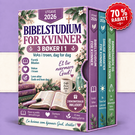 Bibelstudium for kvinner – 3 bøker i 1