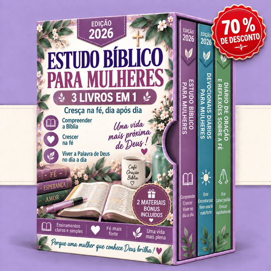 Estudo Bíblico para Mulheres – 3 Livros em 1