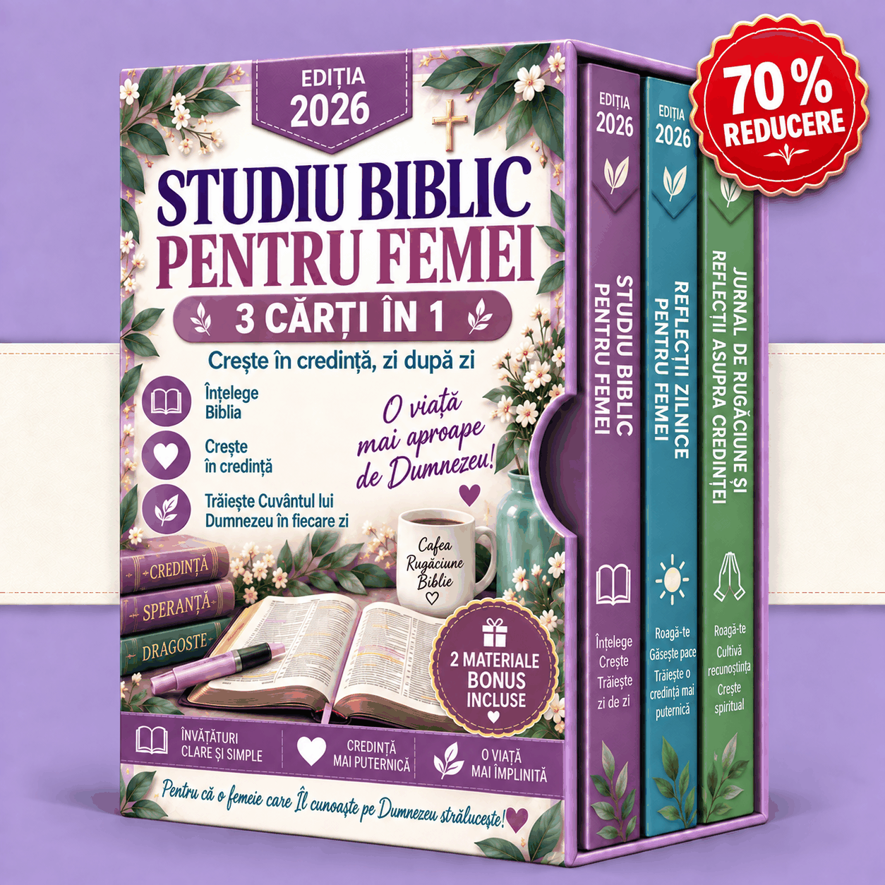 Studiul Bibliei pentru Femei – 3 Cărți în 1