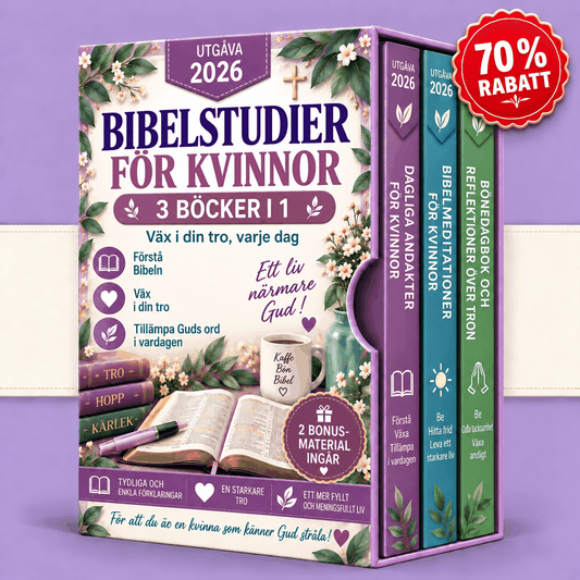 Bibelstudium för kvinnor – 3 böcker i 1