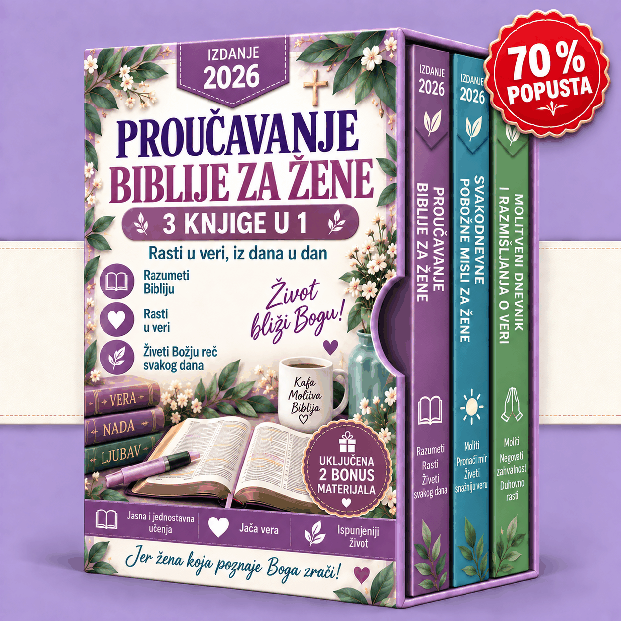 Proučavanje Biblije za žene – 3 knjige u 1