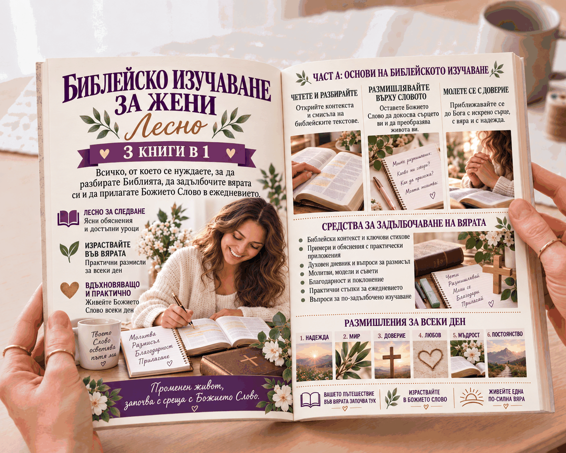 Библейско изучаване за жени – 3 книги в 1