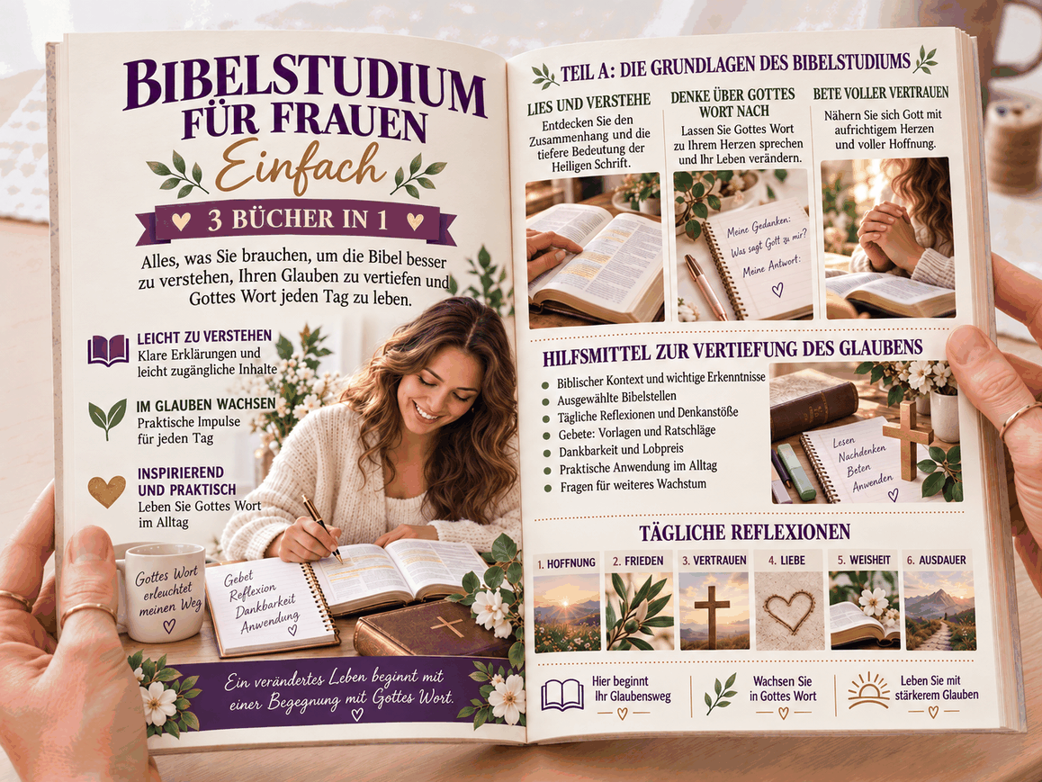 Bibelstudium für Frauen – 3 Bücher in 1