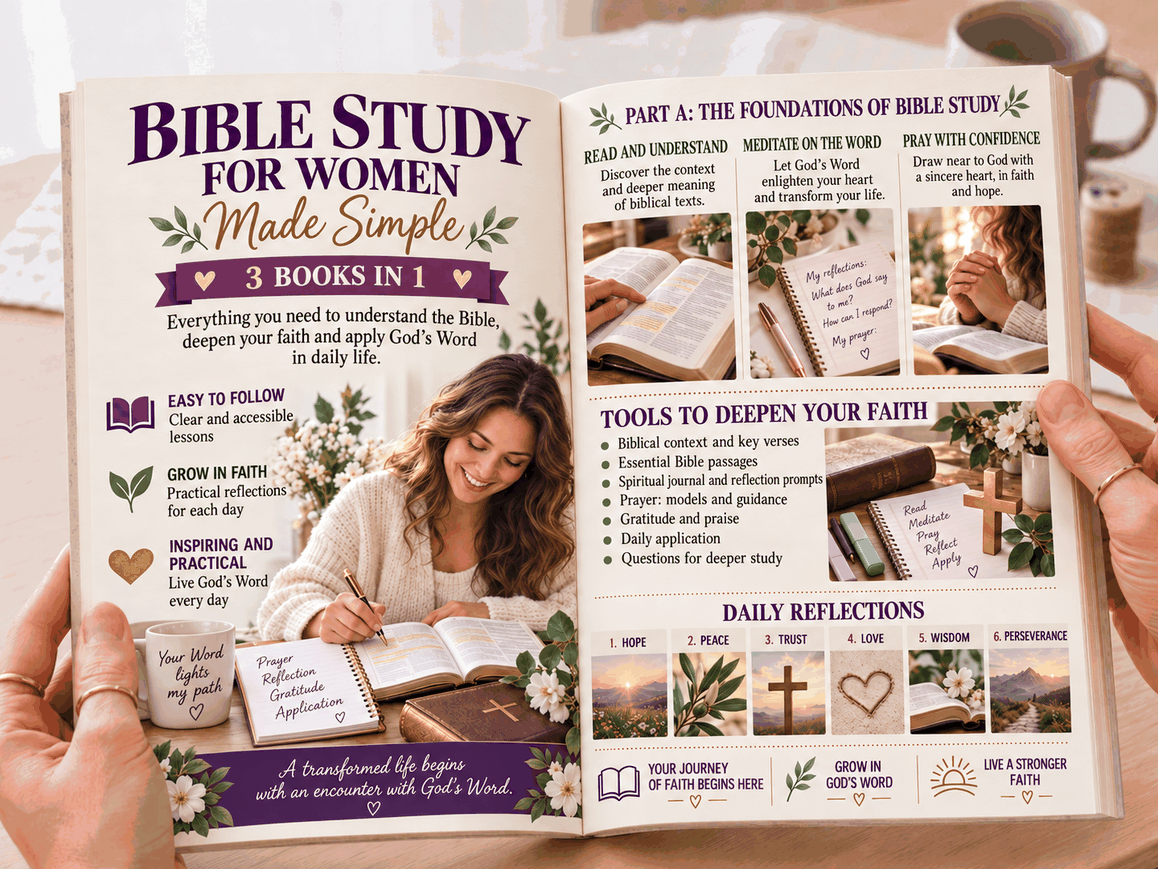 Bible Study for Women – 3 Books in 1