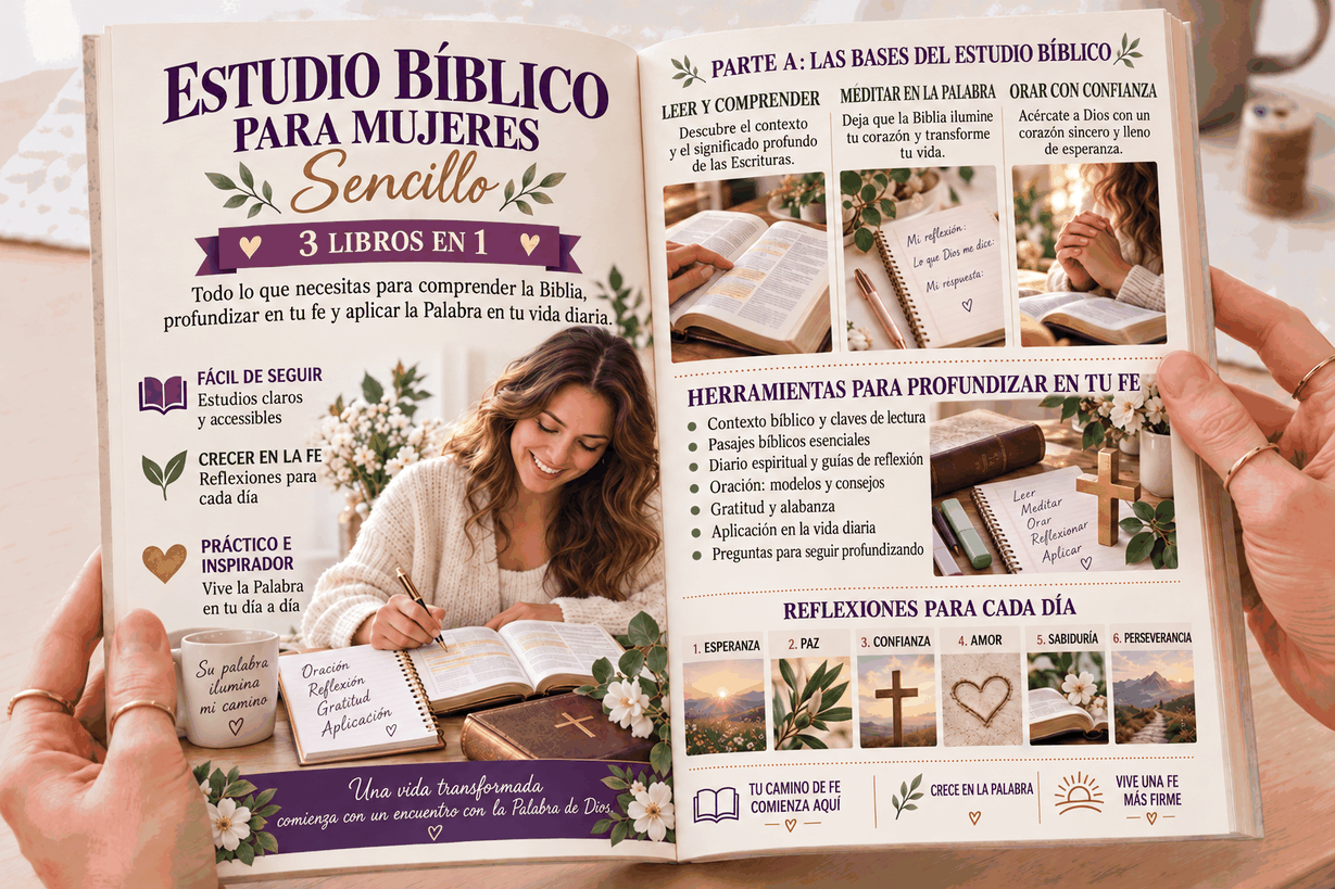 Estudio Bíblico para Mujeres – 3 Libros en 1