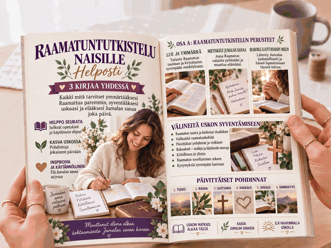 Raamatuntutkistelu naisille – 3 kirjaa 1:ssä