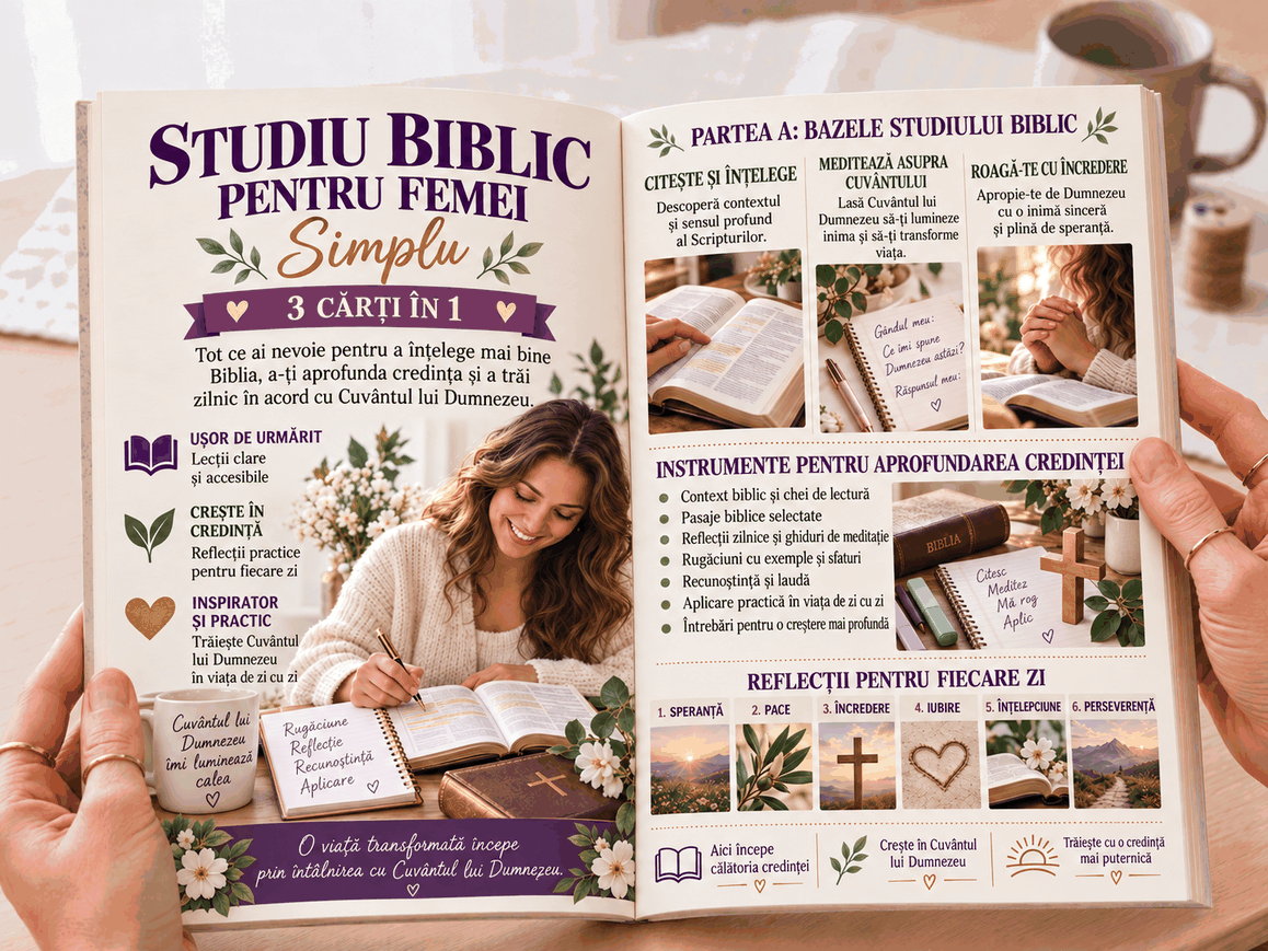 Studiul Bibliei pentru Femei – 3 Cărți în 1