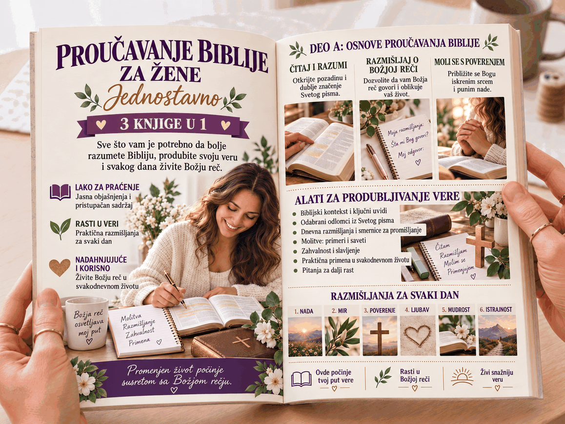 Proučavanje Biblije za žene – 3 knjige u 1
