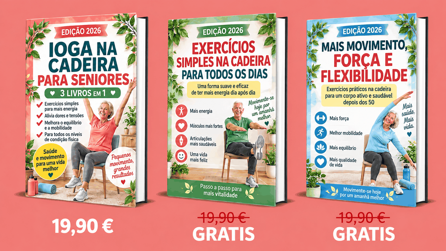 Stoeloefeningen voor Senioren – 3 Boeken in 1