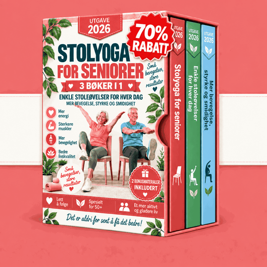Stoløvelser for Seniorer – 3 bøker i 1