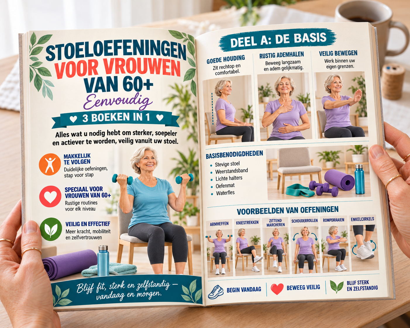 Stoeloefeningen voor Vrouwen van 60+ – 3 Boeken in 1