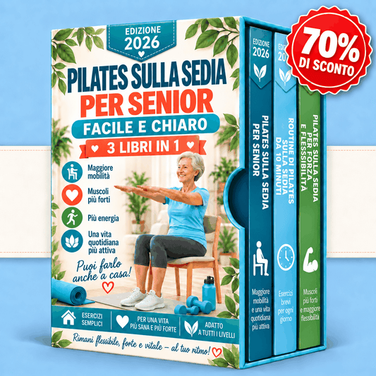 Pilates sulla Sedia per Senior – 3 Libri in 1