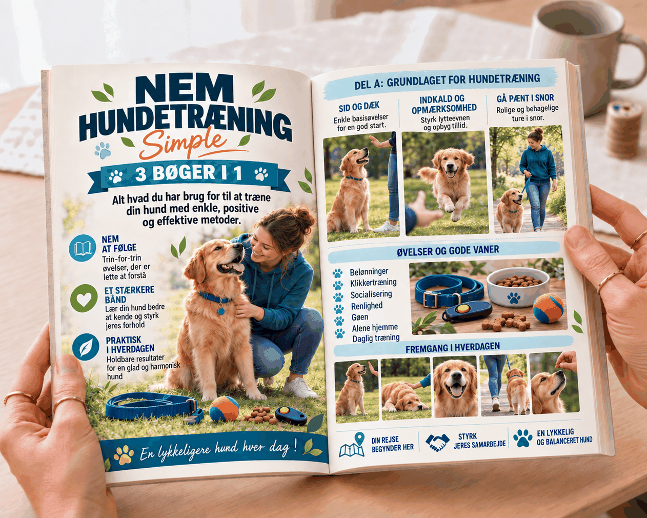 Hundetræning – 3 Bøger i 1