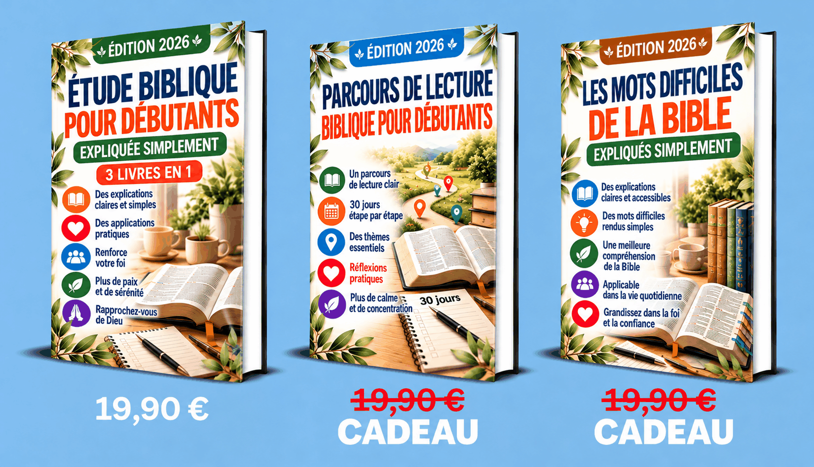 Étude Biblique pour Débutants – 3 Livres en 1