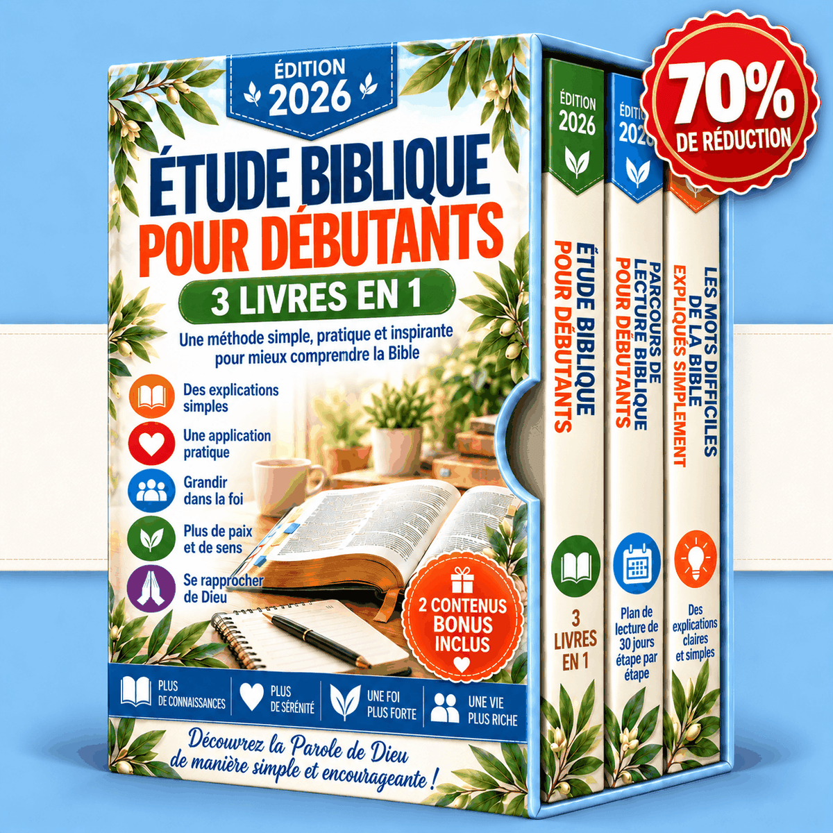 Étude Biblique pour Débutants – 3 Livres en 1