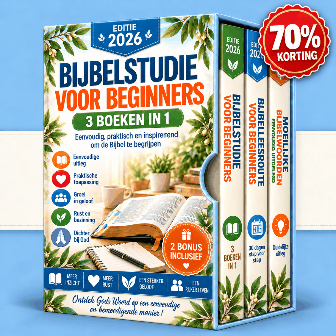 Bijbelstudie voor Beginners – 3 Boeken in 1