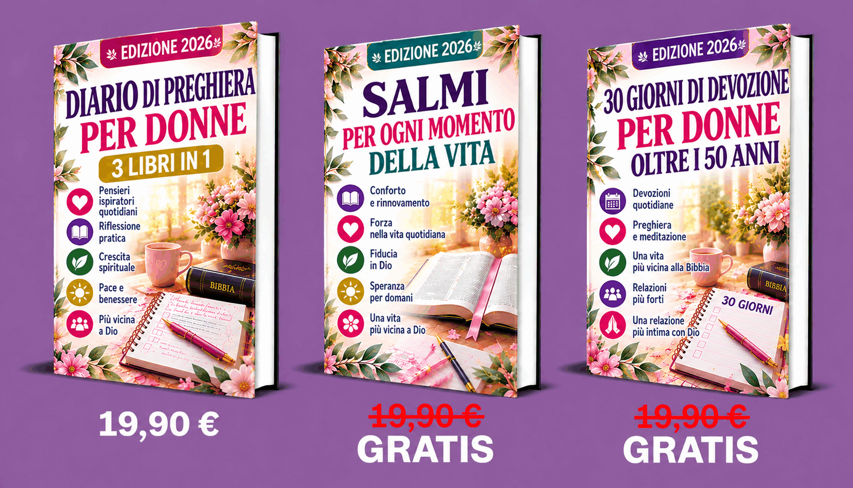 Diario di Preghiera per Donne – 3 Libri in 1