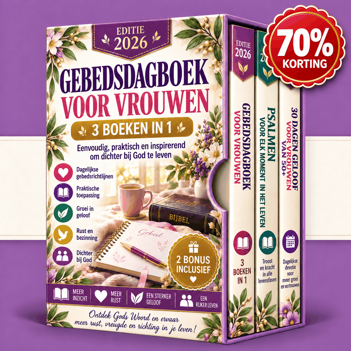 Gebedsdagboek voor Vrouwen – 3 Boeken in 1