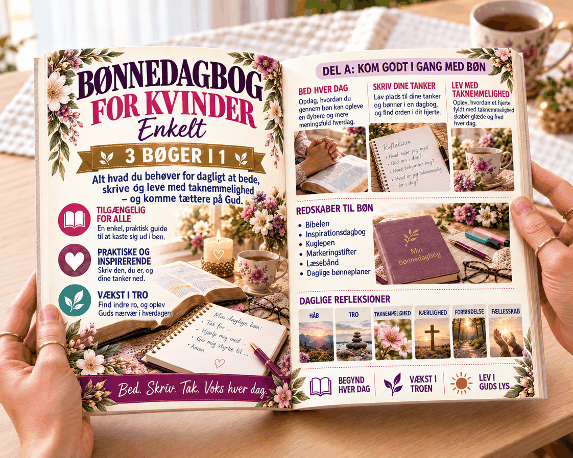 Bønnedagbog for Kvinder – 3 Bøger i 1